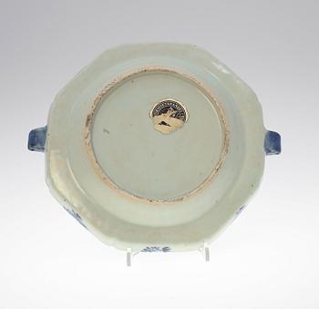 VÄRMEFAT, kompaniporslin, Qing dynastin, Qianlong, Kina, 1700-tal.