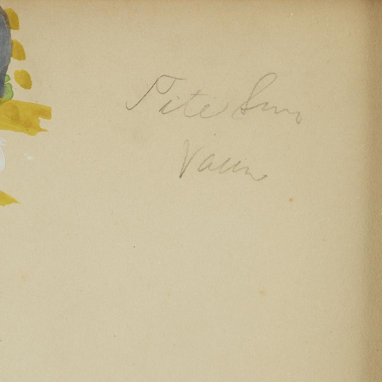 ISAAC GRÜNEWALD, gouache.