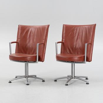 Erik Jørgensen, a set of nine 'Partner / EJ-70, chairs, designed by Foersom & Hiort-Lorenzen, Denmark.