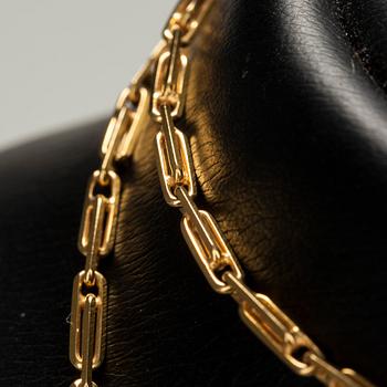 HALSSMYCKE, 14K guld, kontrollstämplar N. Westerback. Vikt 21,9 g.