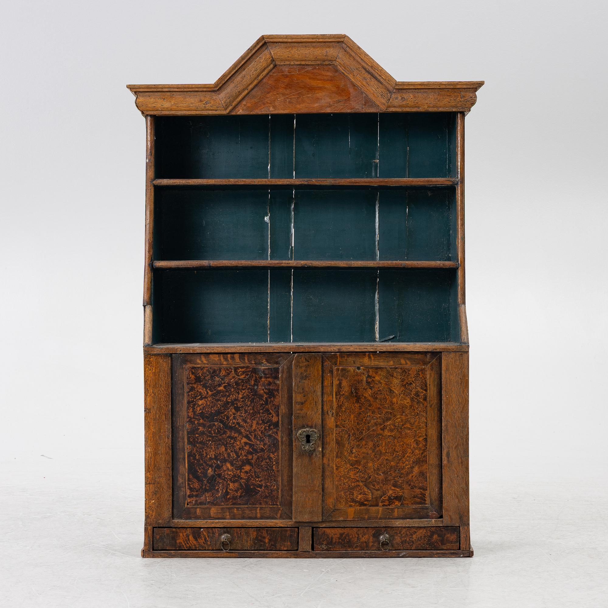 Hanging cabinet, folk art, late Baroque, 18th century.