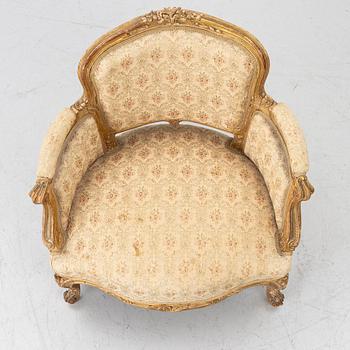 A Rococo style children’s armchair, 19th century.