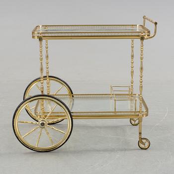 SERVERINGSVAGN, mässing, 1900-talets mitt.