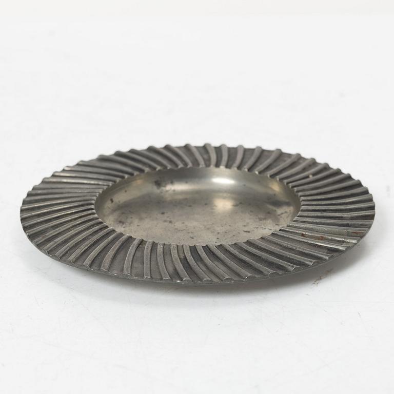 Estrid Ericson, A pewter ashtray, Svenskt Tenn, Stockholm, 1948.