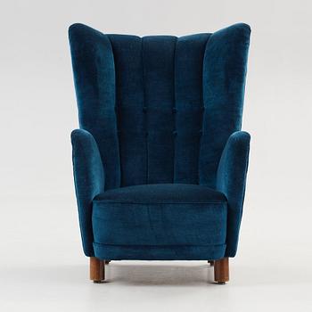 A Danish upholstered easy chair, possibly by Mogens Lassen, 1940's-50's.