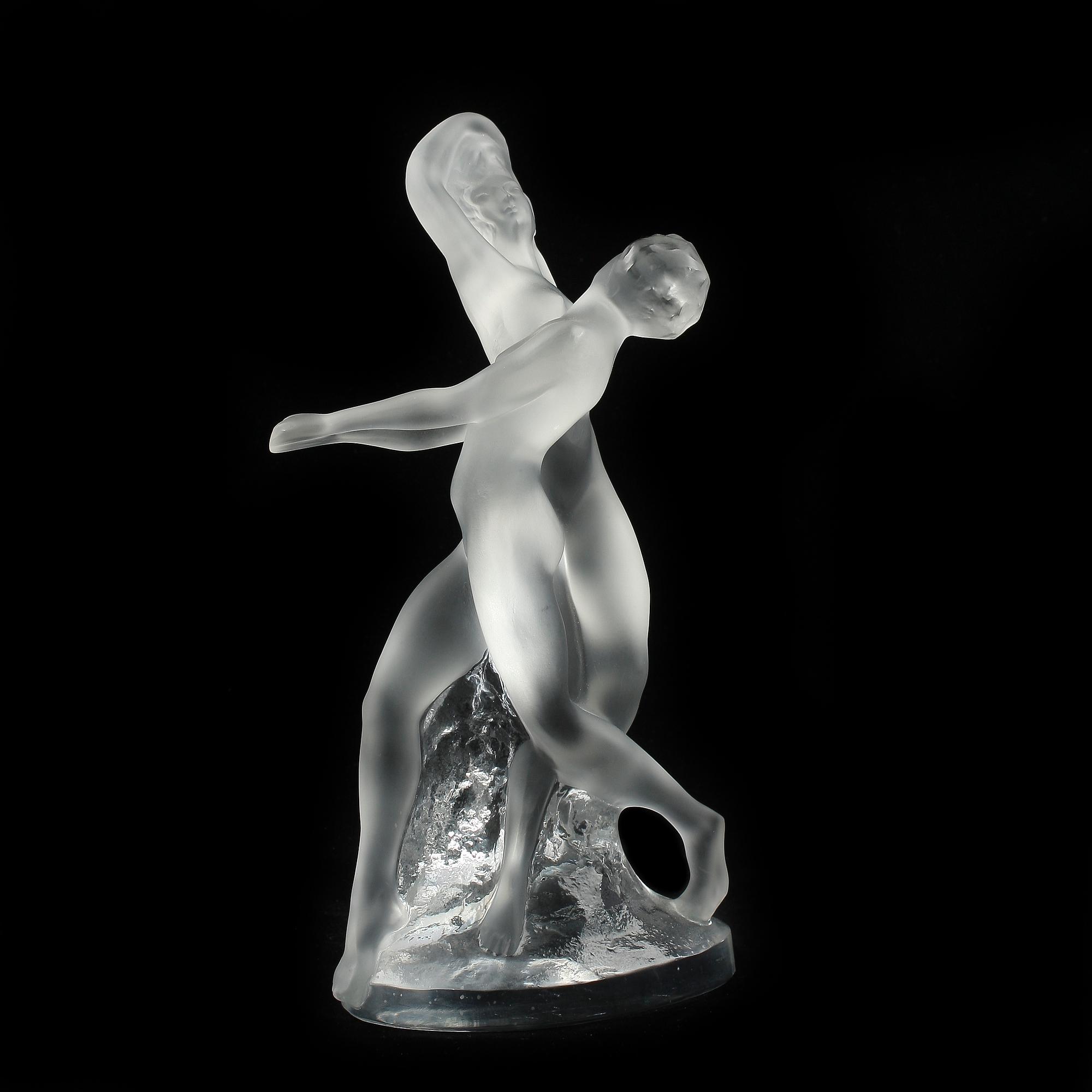 FIGURIN, glas, sign Lalique France.