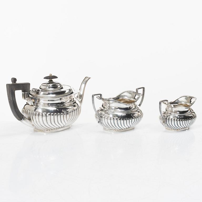 Teservis, 3 delar, silver, Hammond, Creake & Co (Saint Arnaud Creake) Sheffield, England 1919.