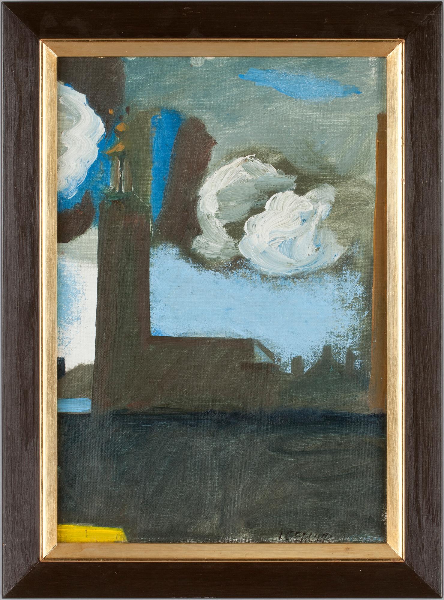 IRINA GEBUHR, olja uppfäst på pannå, sign.