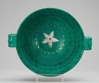 A Wilhelm Kåge 'Argenta' creamware bowl, Gustavsberg 1932.