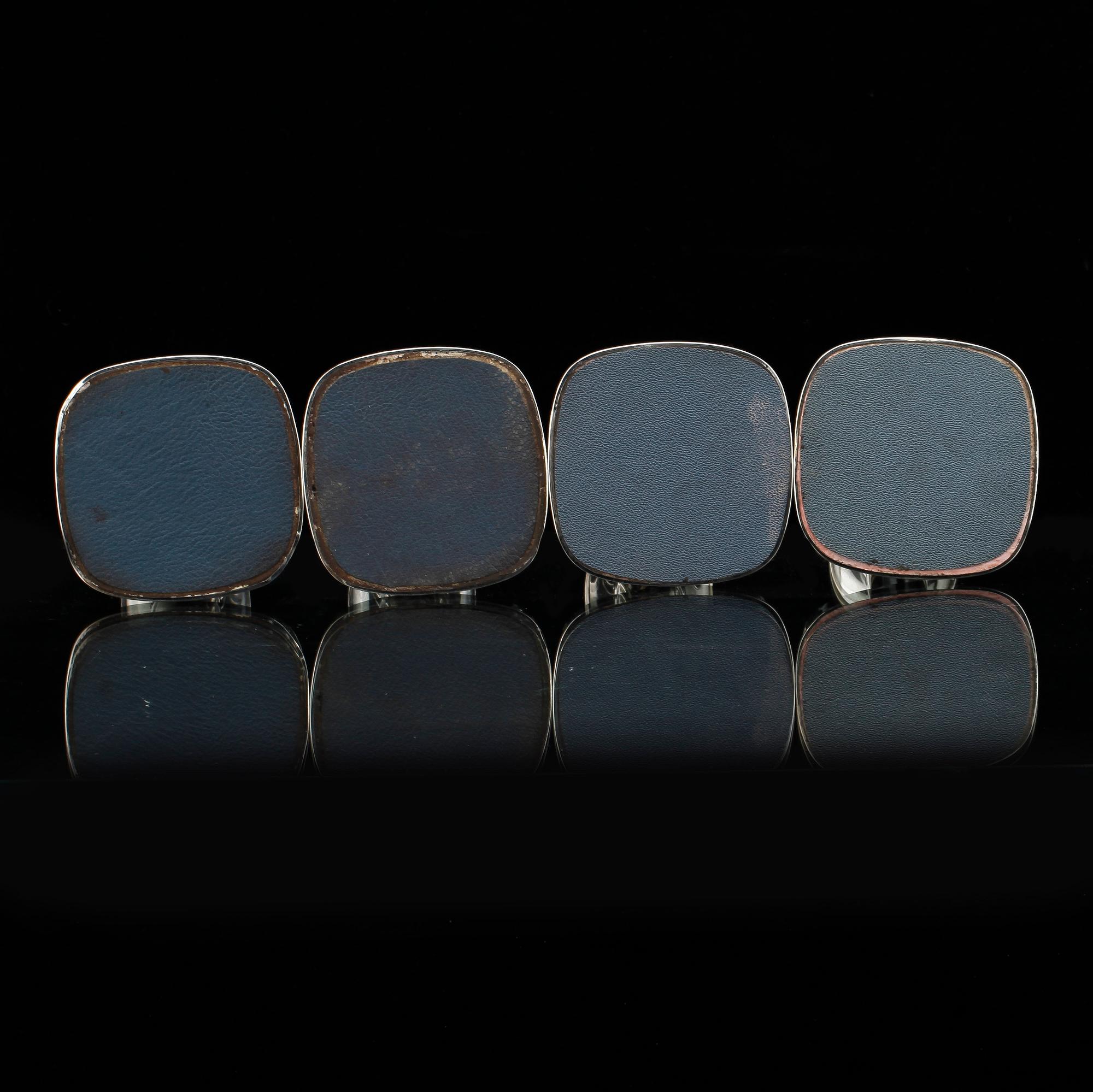 LJUSSTAKAR, 4 st, silver, Tore Eldh, K&EC respektive Ceson, Göteborg, bland annat 1964.