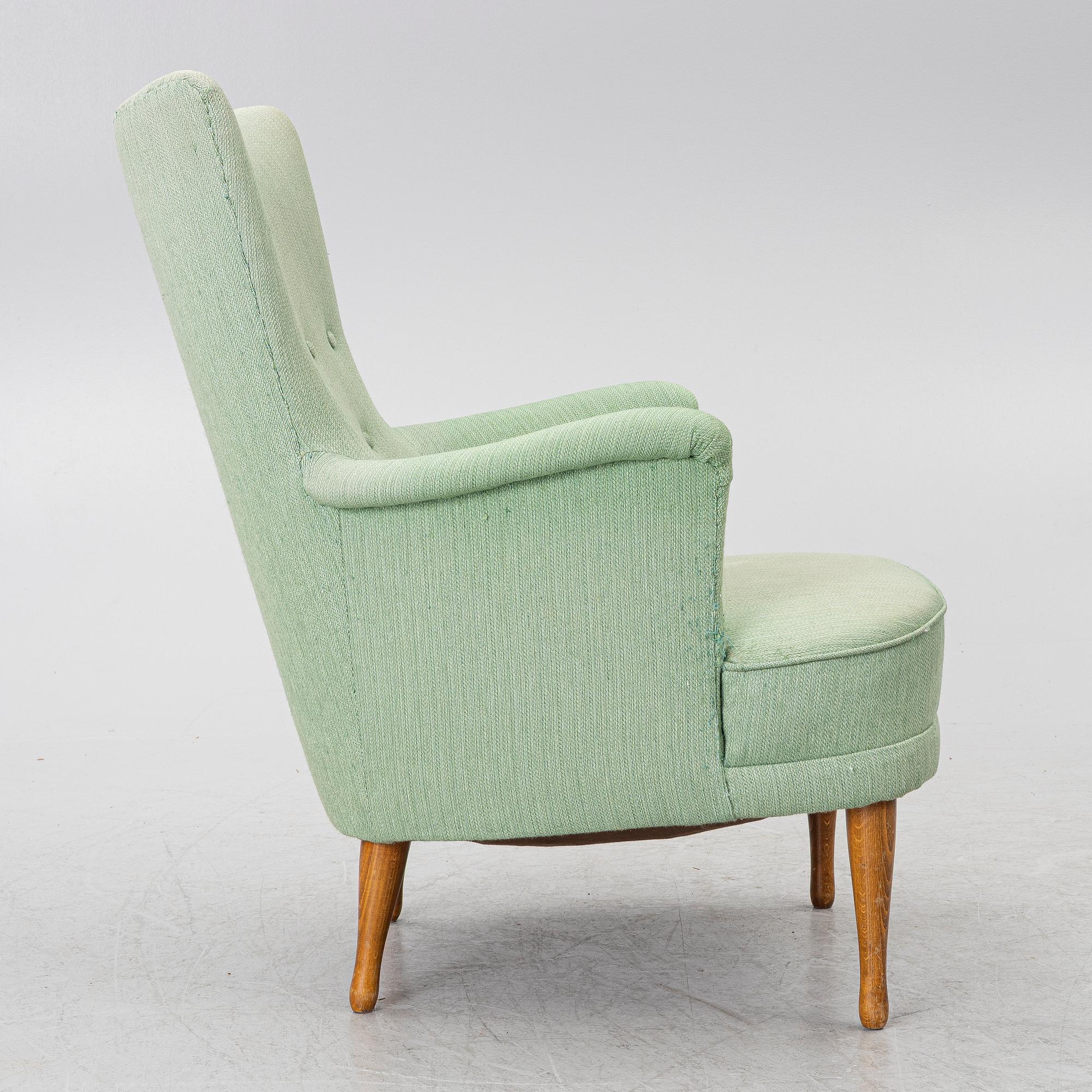 Carl Malmsten, a 'Furulifd' easy chair, second half of the 20th century.