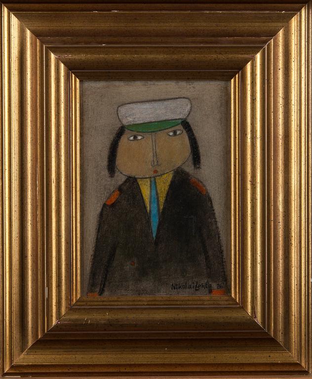 NIKOLAI LEHTO, olja på skiva, signerad och daterad -86.