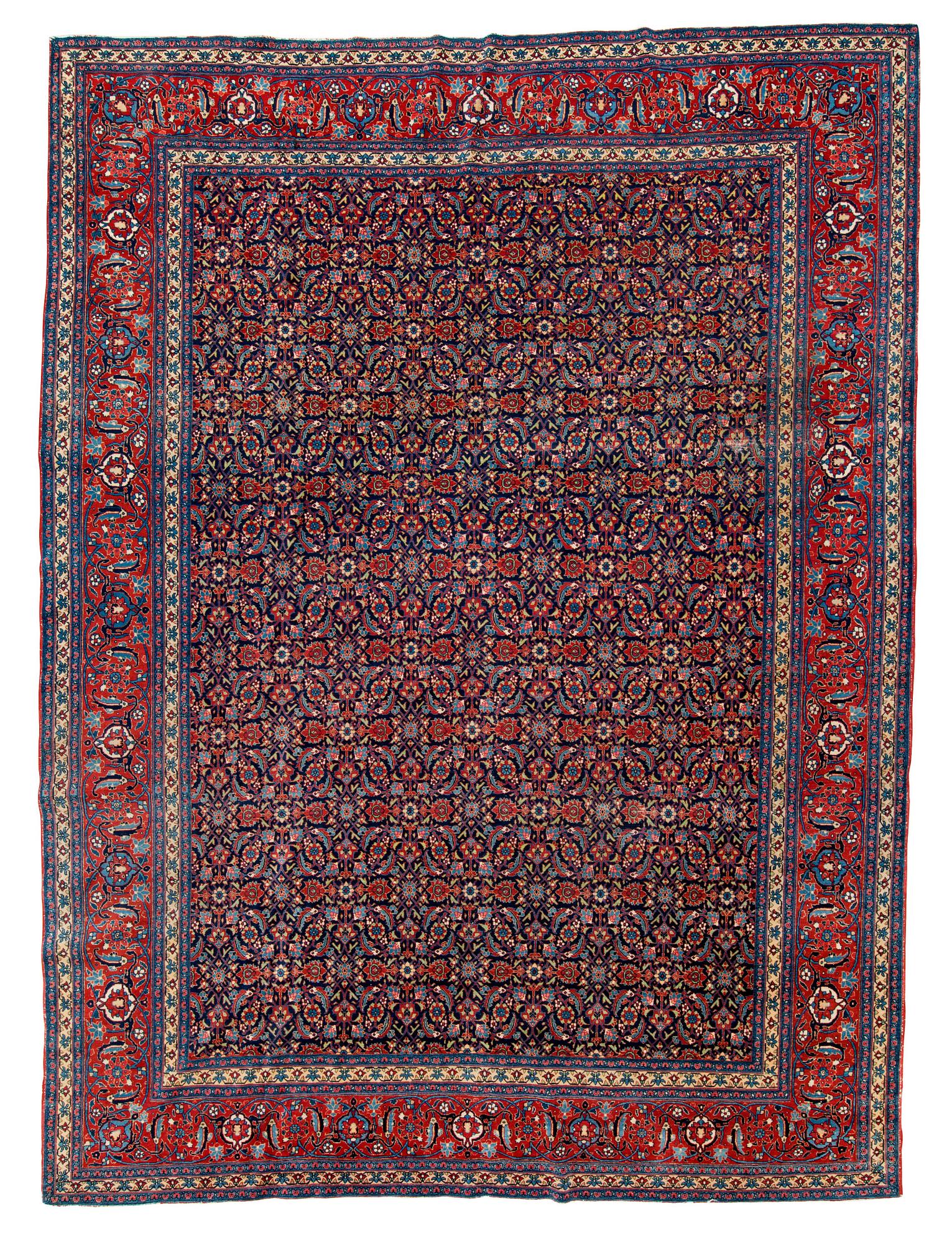 SEMI-ANTIQUE TABRIZ. 422,5 x 312 cm.