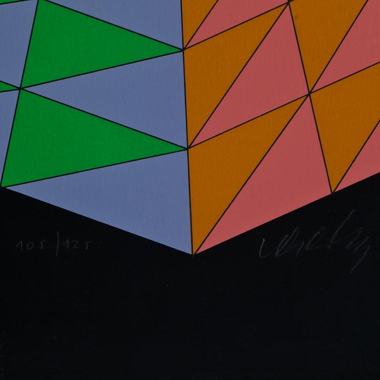 VICTOR VASARELY, Färgserigrafi, sign o numr 108/125,