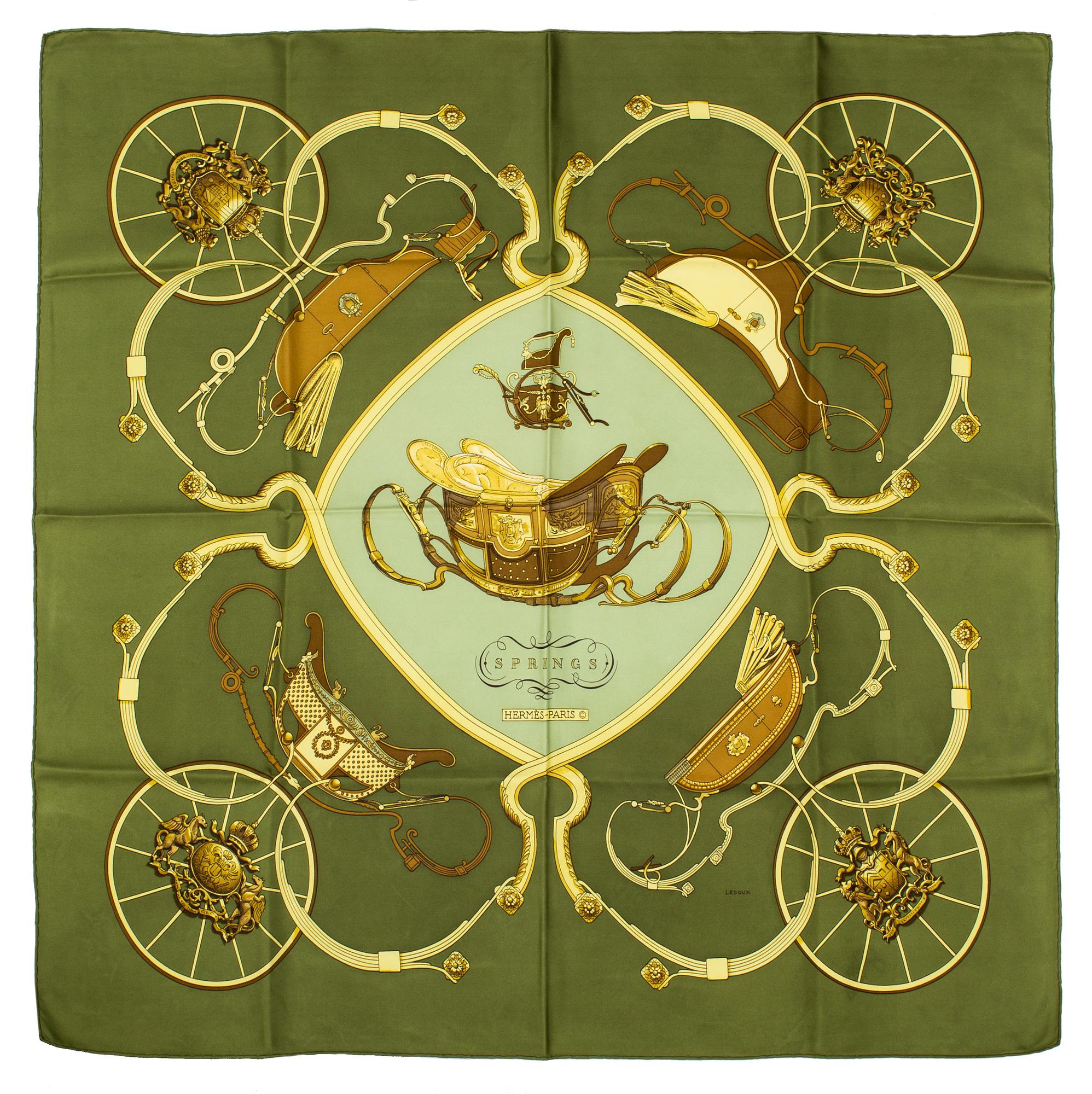HERMES scarf Springs