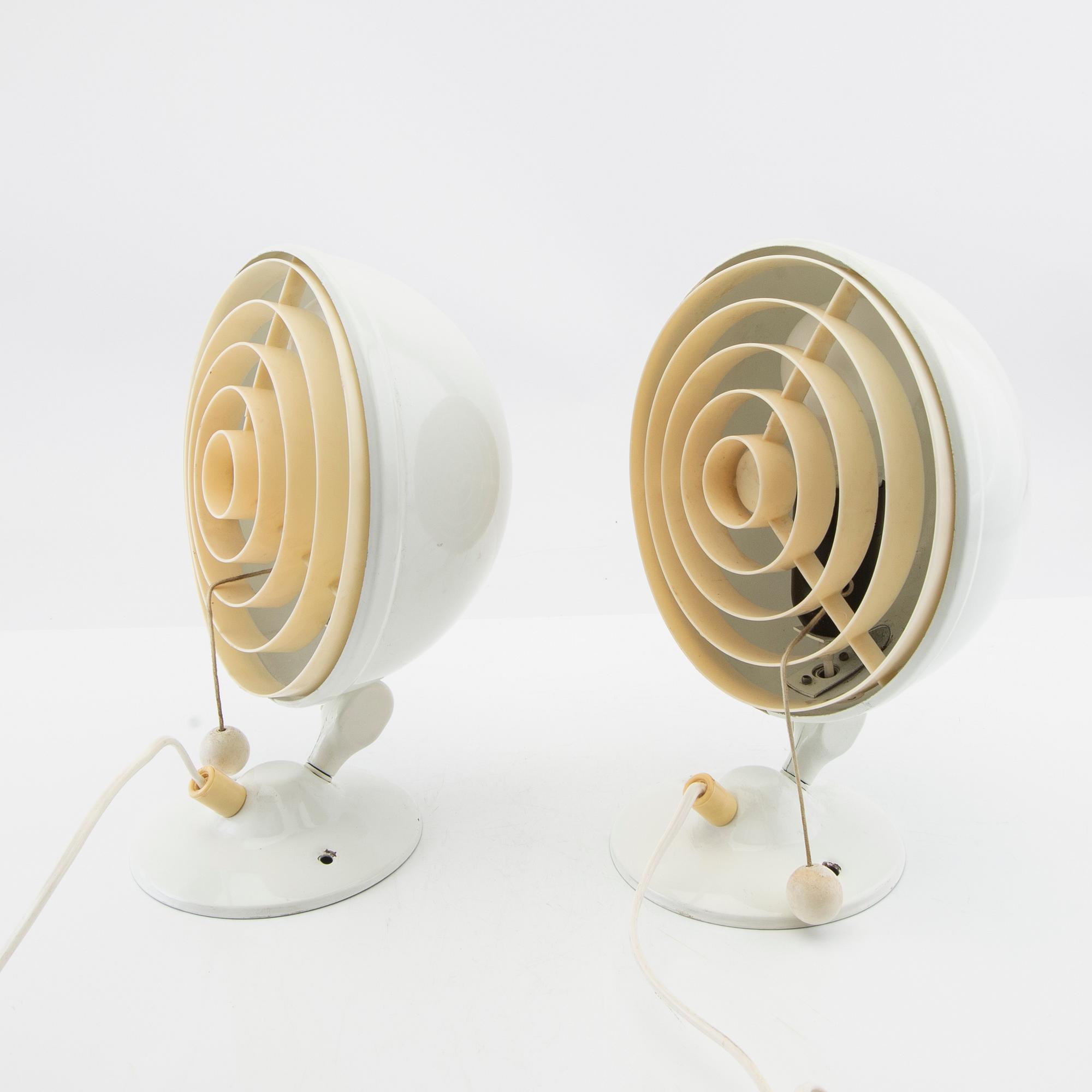 Knud Christensen wall lamps, a pair for Elit Denmark, latter part of the 20th century.