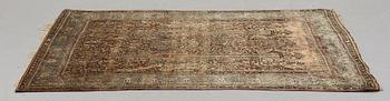 A rug, an antique / semi-antique silk Kashan so called Motashem / Feraghan ca 191,5 - 194,5 x 128,5 - 133 cm.