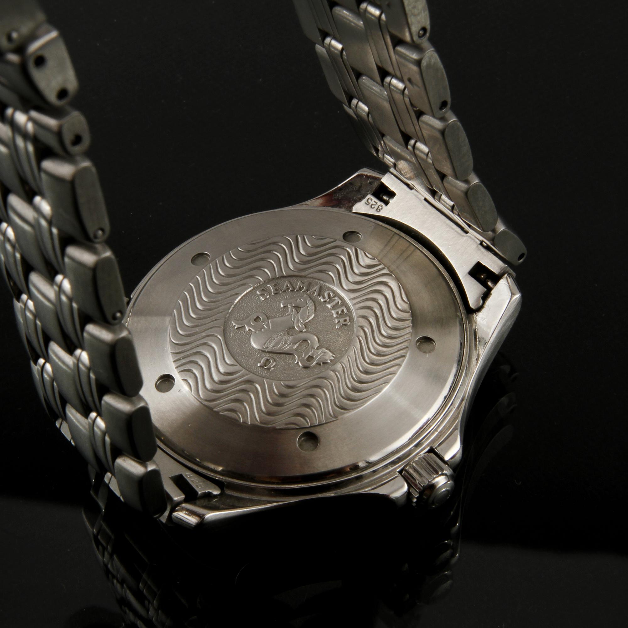 ARMBANDSUR, herr, stål, "seamaster", Omega, 2000.