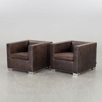 RODOLFO DORDONI, fåtöljer, ett par, "Suitcase", för Minotti, Italien sent 1900-tal.