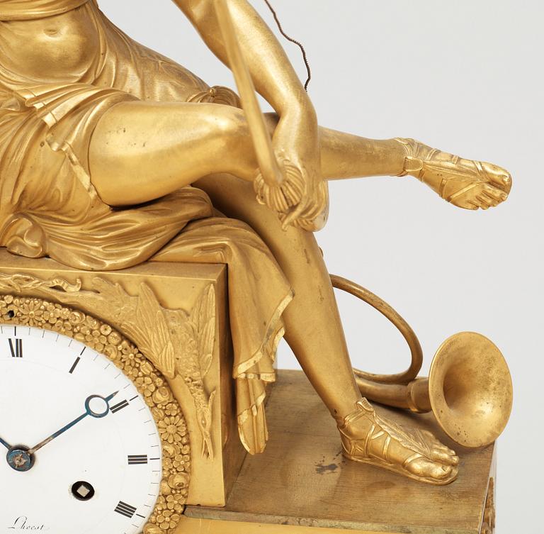 A French Empire early 19th century mantel clock.