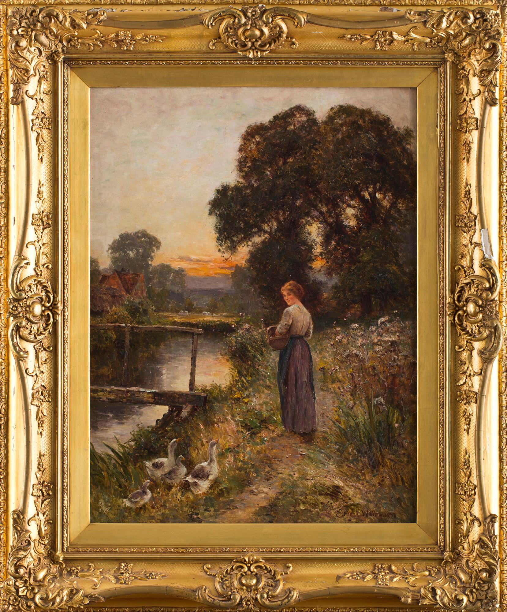 ERNEST WALBOURN, olja på duk. Signerad.