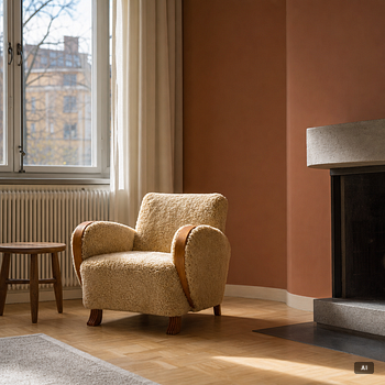Armchairs, functionalism, 1930s/40s.