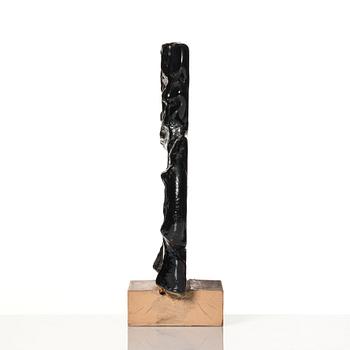 Edvin Öhrström, a unique cast purple glass sculpture, Lindshammars glasbruk, Sweden, probably 1950-60s.