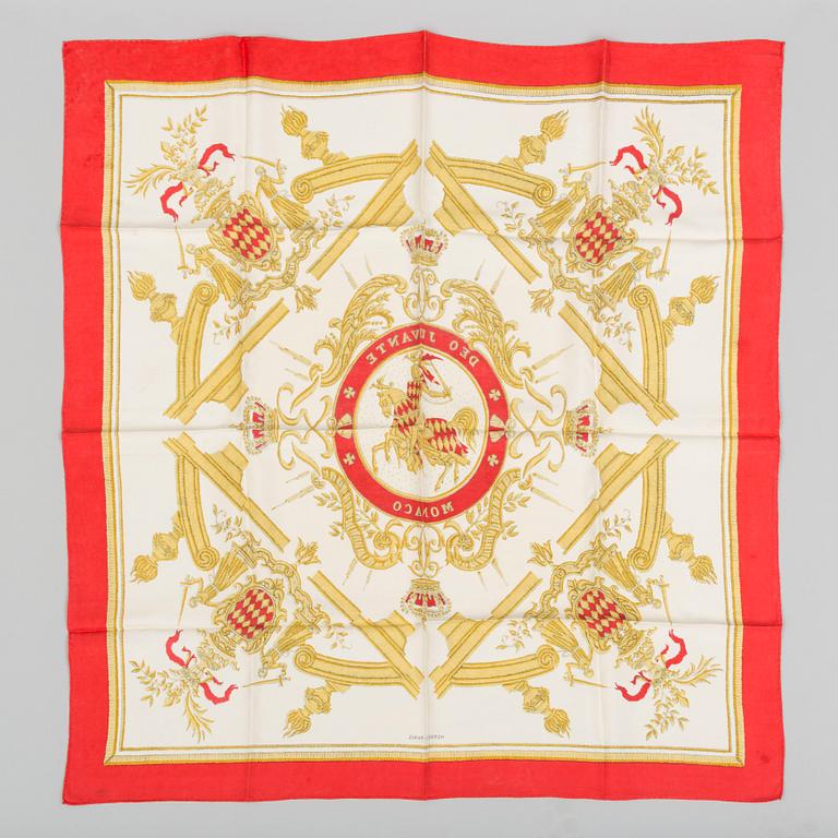 SCARF, "Deo Juvante Monaco" Hermès.