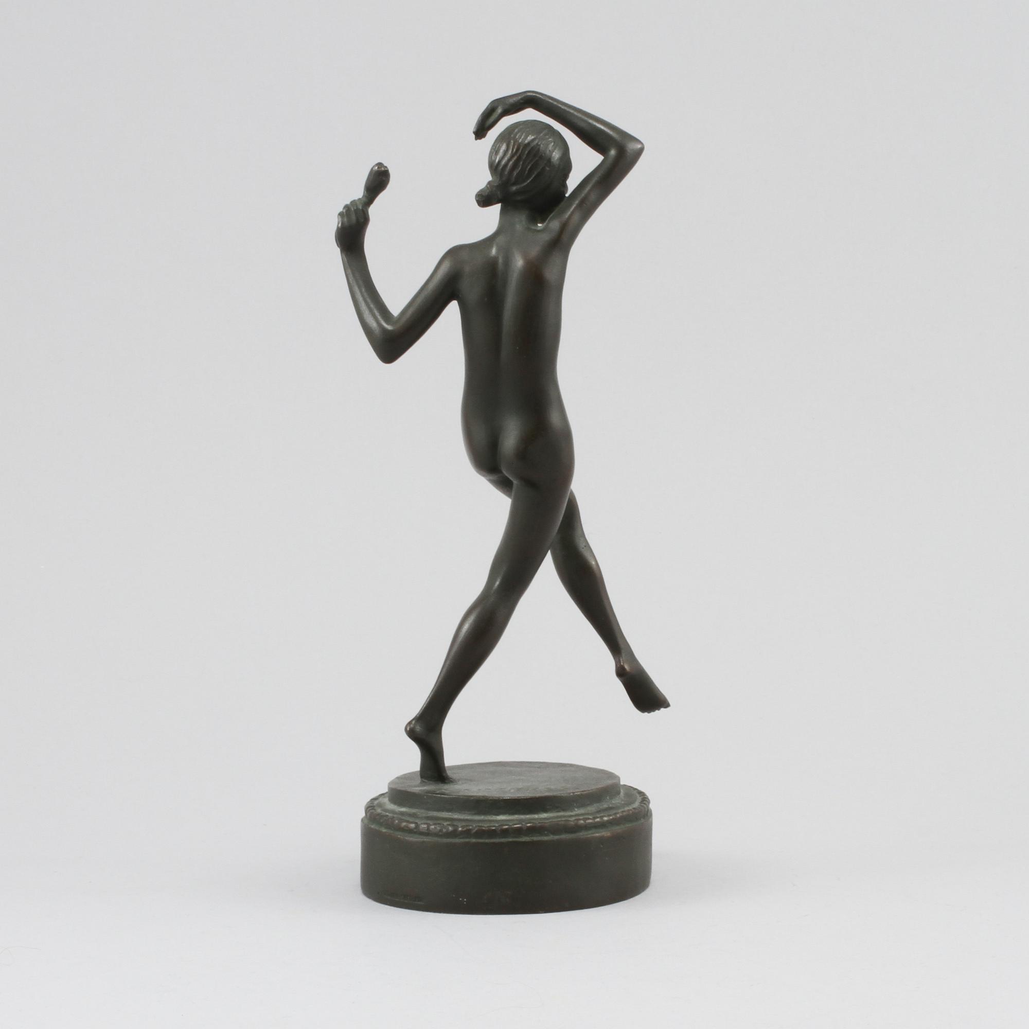 ARVID KNÖPPEL, skulptur, patinerad brons, signerad.