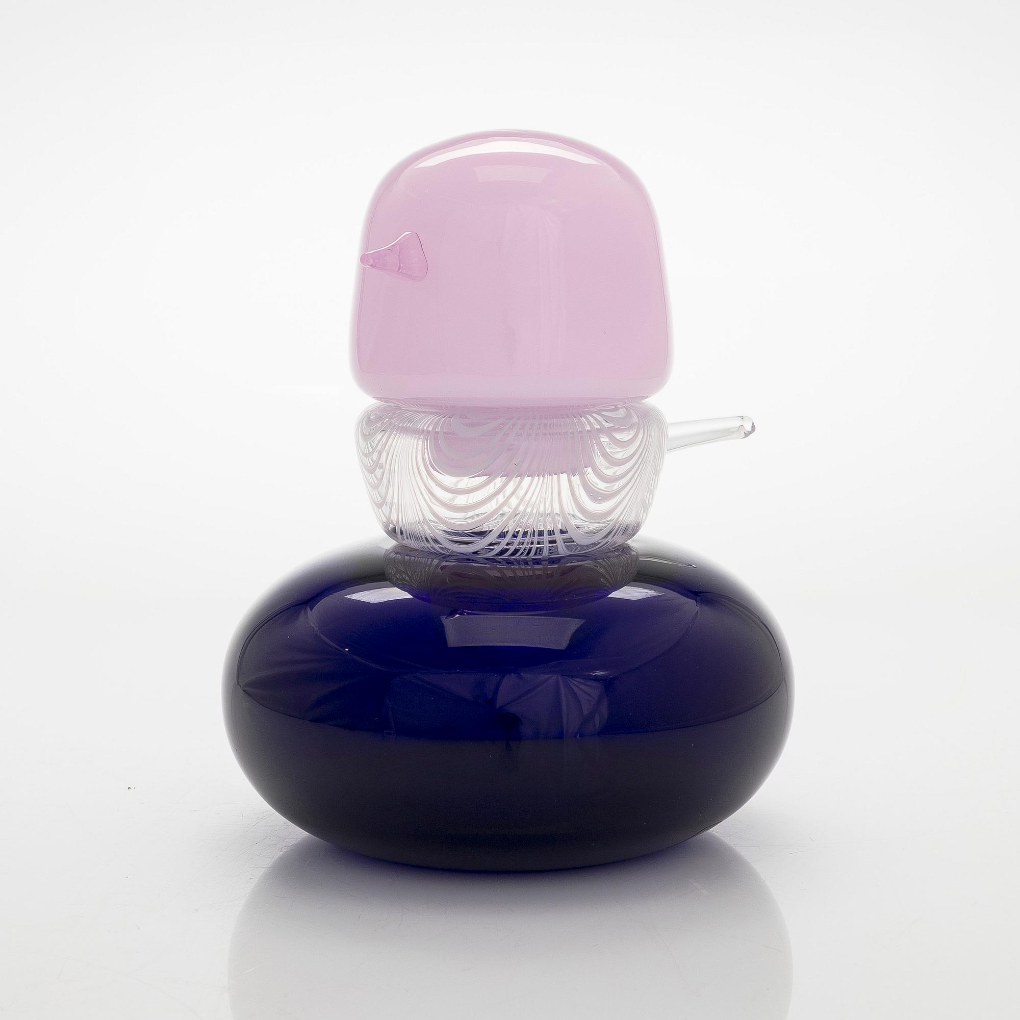 Matti Klenell, a 'Korpi Mommy' glass bird signed M. Klenell Iittala.