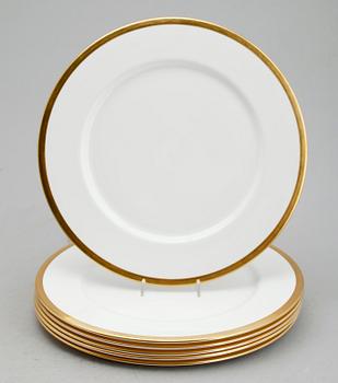 TALLRIKAR, 6 st, porslin, Nobel, Karin Björquist, Rörstrand/Gustavsberg.