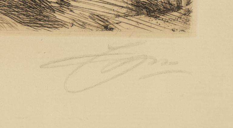 Anders Zorn, "Gärdesgård".