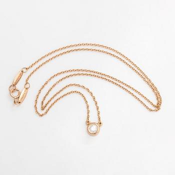 Tiffany & Co, Elsa Peretti, halsband, "Diamonds by the Yard", 18K guld med en briljantslipad diamant.