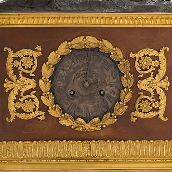 A late empire mantel clock from the first half of the 19th century.