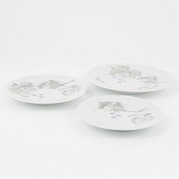 A 75-piece porcelain coffee and dinner service, 'Maria Blackberry", Rosenthal, Germany.