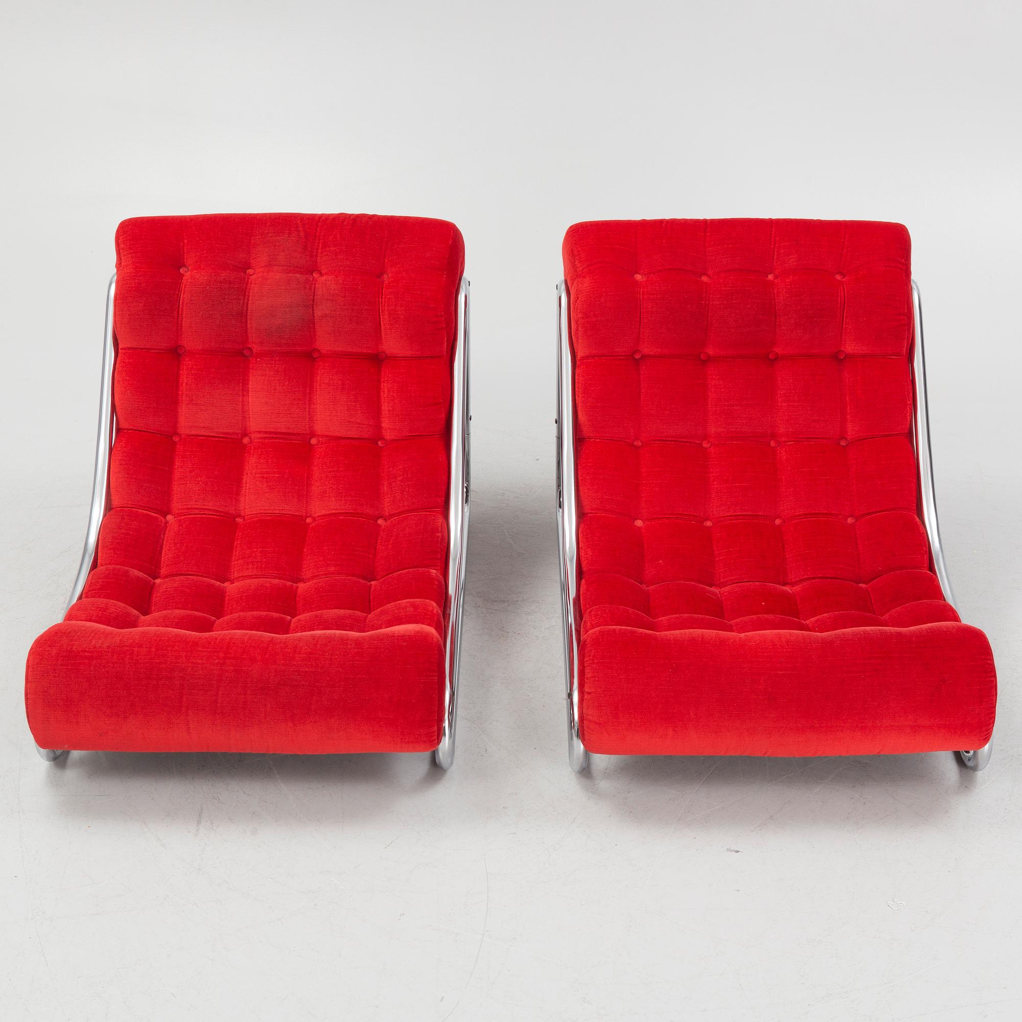 Gillis Lundgren, a pair of "Impala" armchairs, IKEA, Sweden.