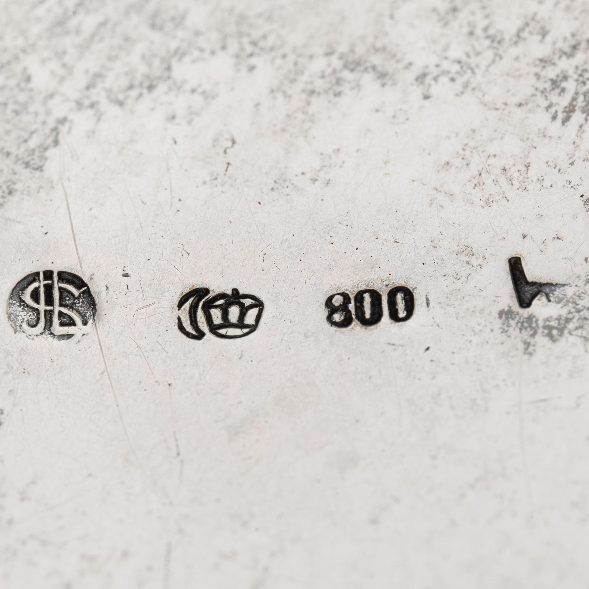 A German rococo style silver tea- and coffee service.