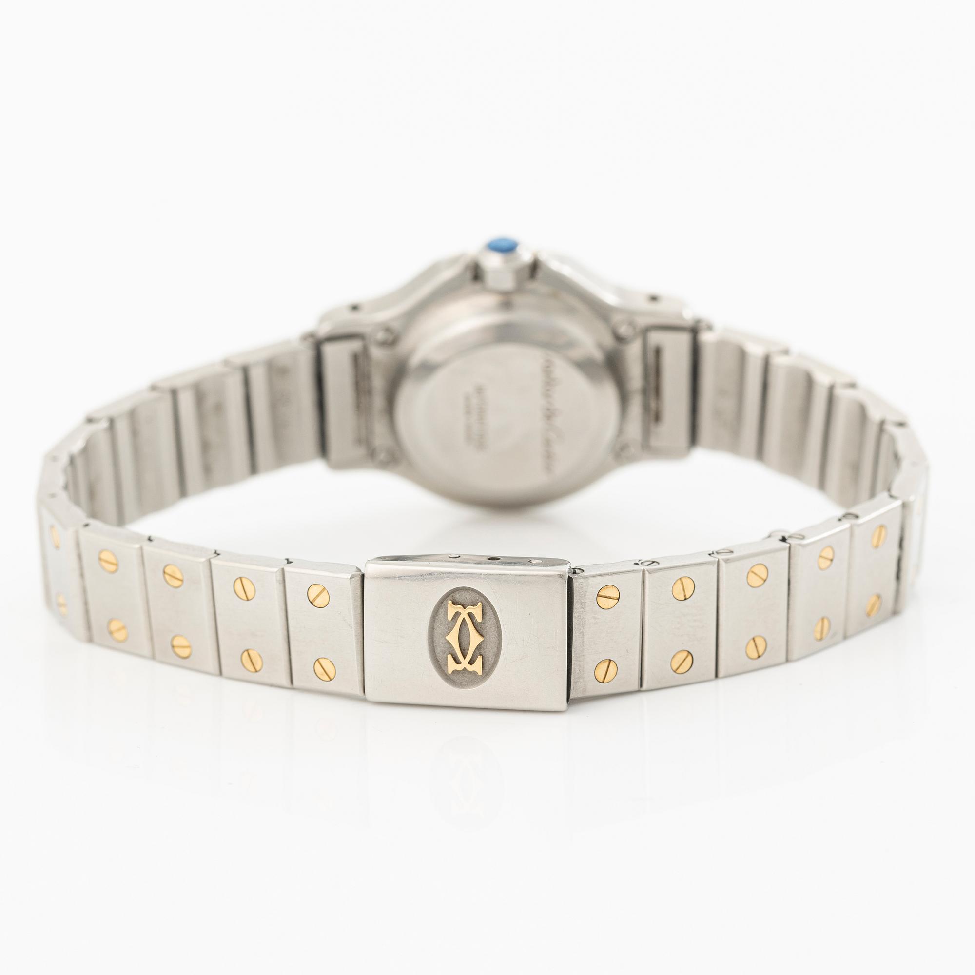 Cartier, Santos Octagon, armbandsur, 24 mm.
