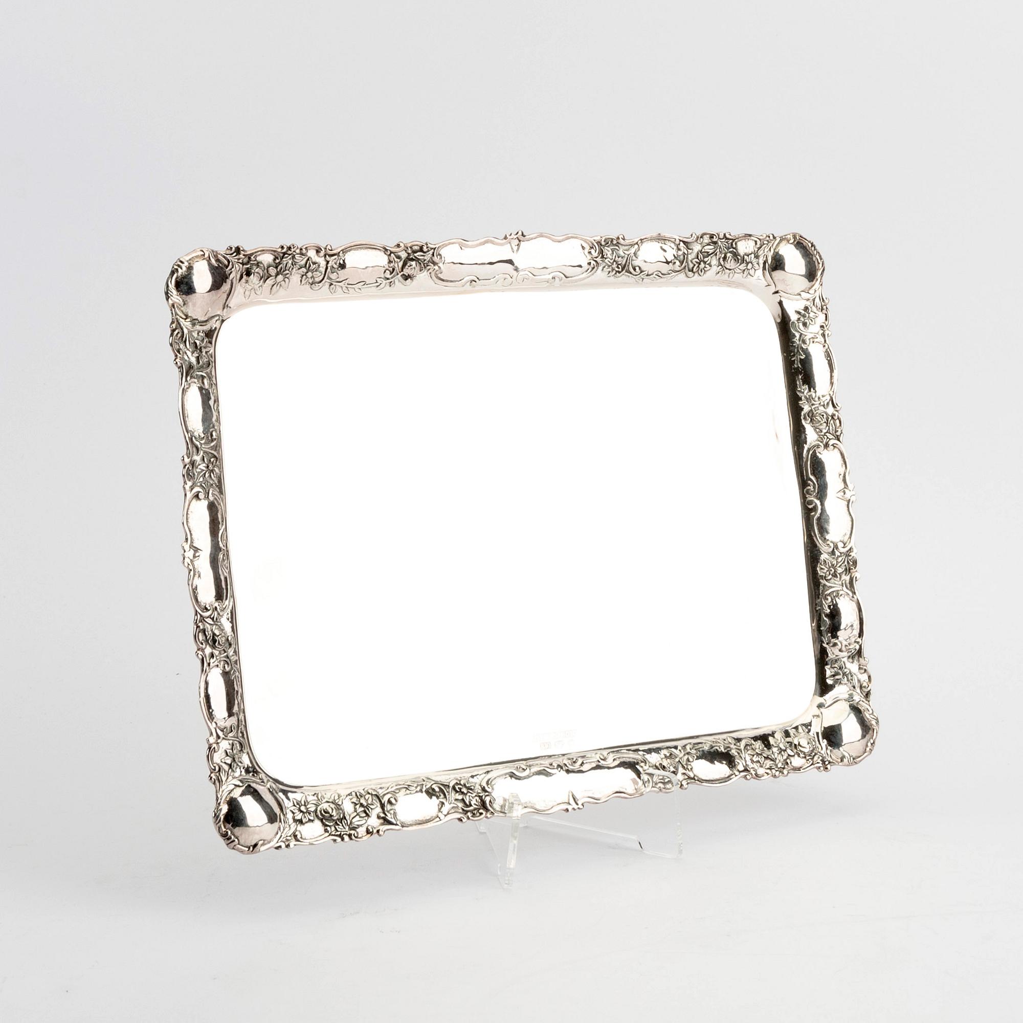 Kaffeservis, fyra delar, silver, rokokostil, GEWE, Sverige 1979 och 1978.