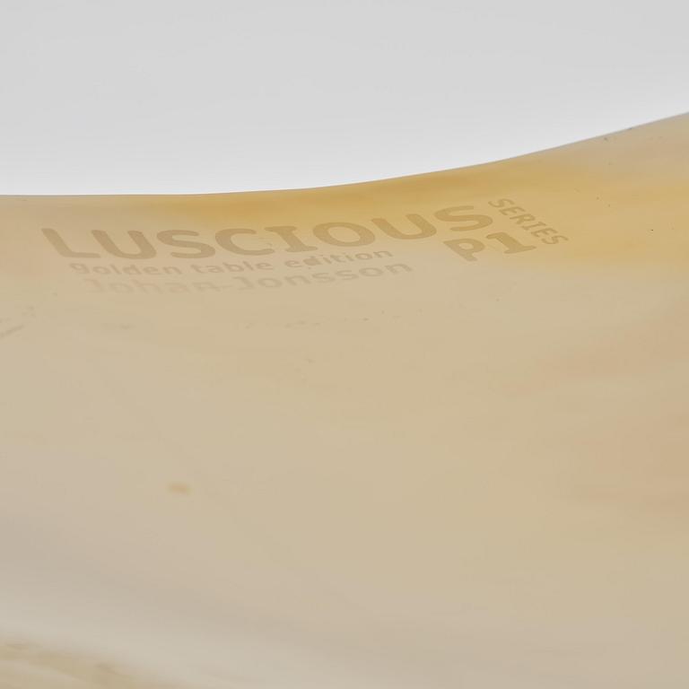 Johan Jonsson, soffbord/skulptur, "Luscious P1 Series" (Golden Table Edition), prototyp 1/2, 2010-2012.
