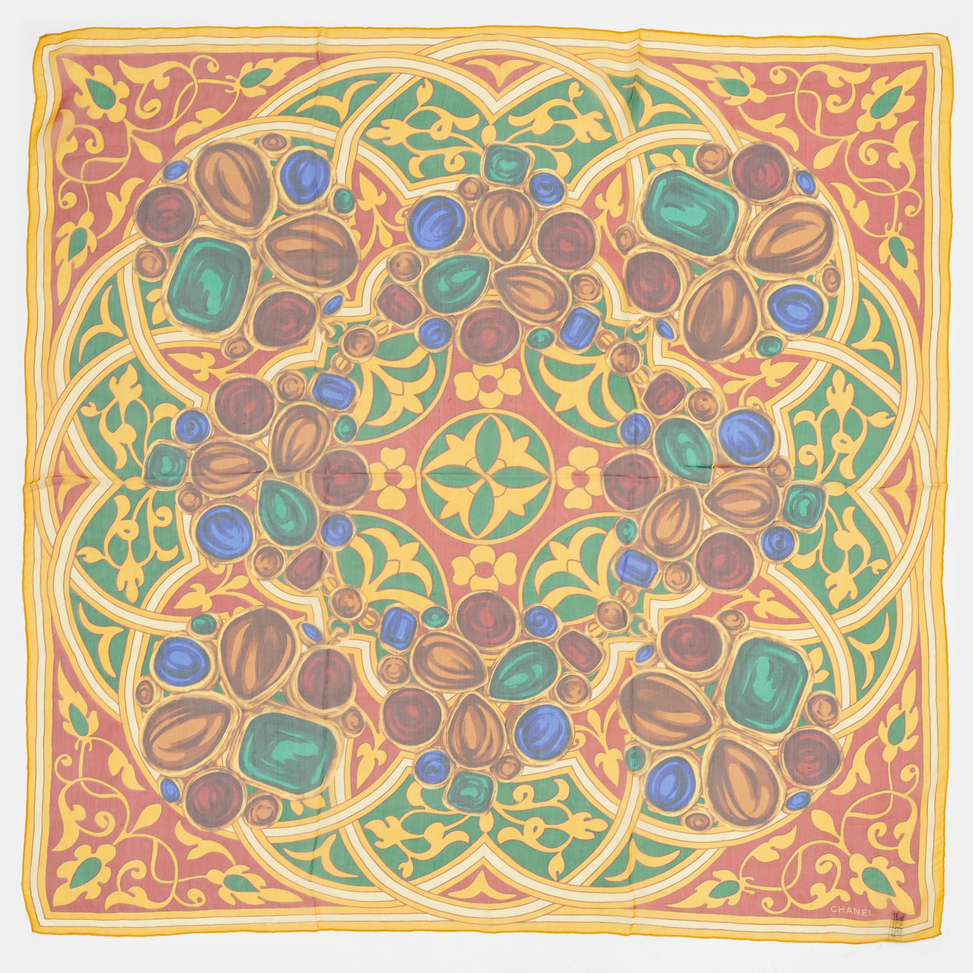 Chanel, a silk scarf.