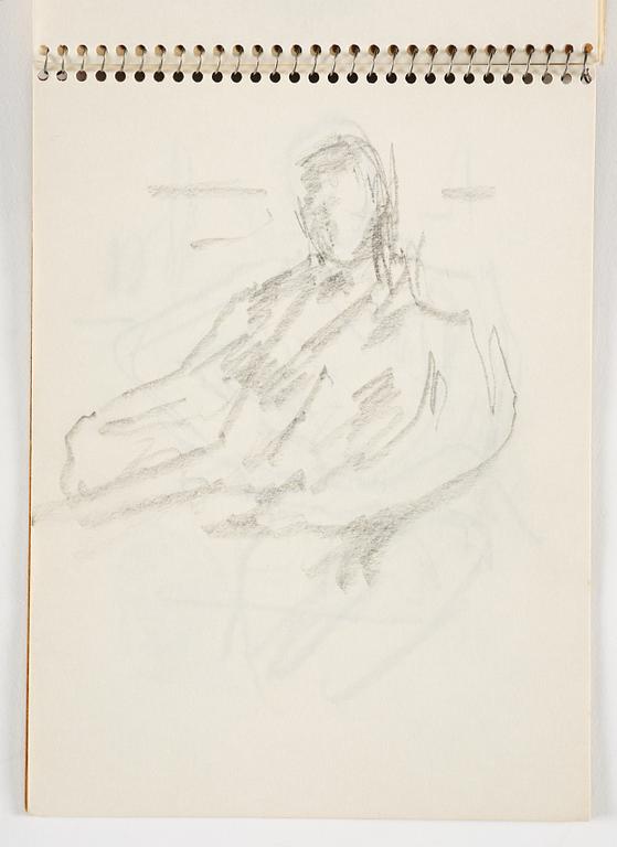 Lotte Laserstein, 4 skissböcker med blyertsteckningar.