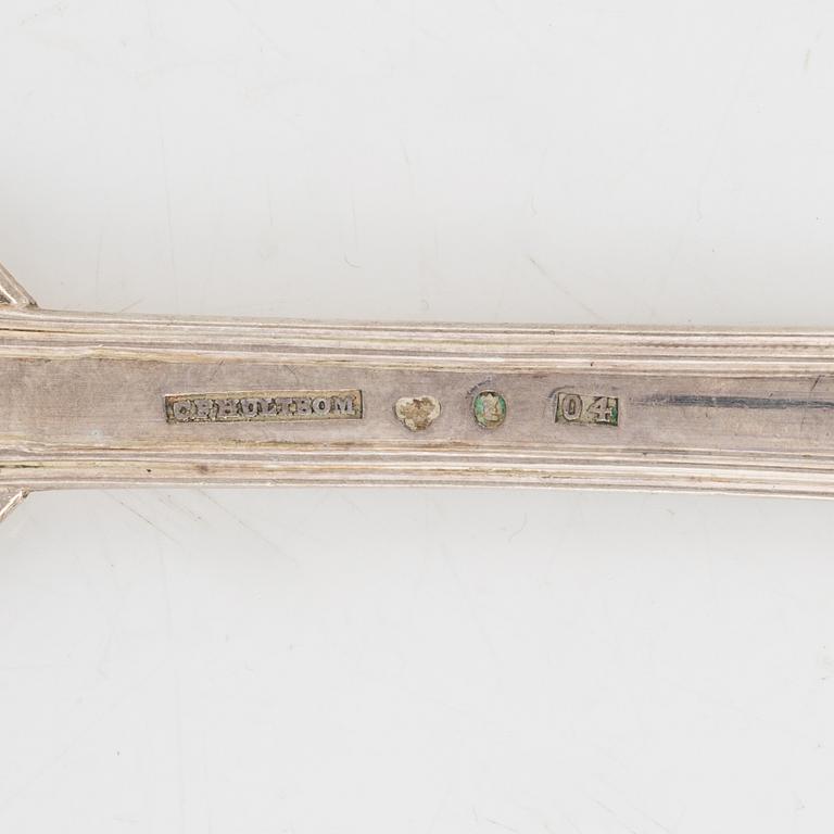 Raguskedar, 3 st, silver, Sverige 1800-tal.