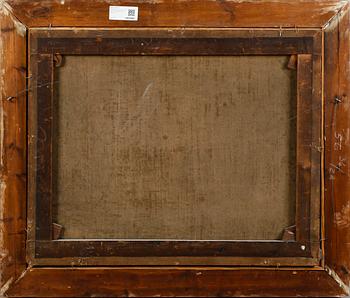 OKÄND KONSTNÄR, olja på duk, otydligt signerad, England, 1800-tal.
