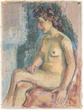 BRITT LUNDGREN, olja på duk, signerad.