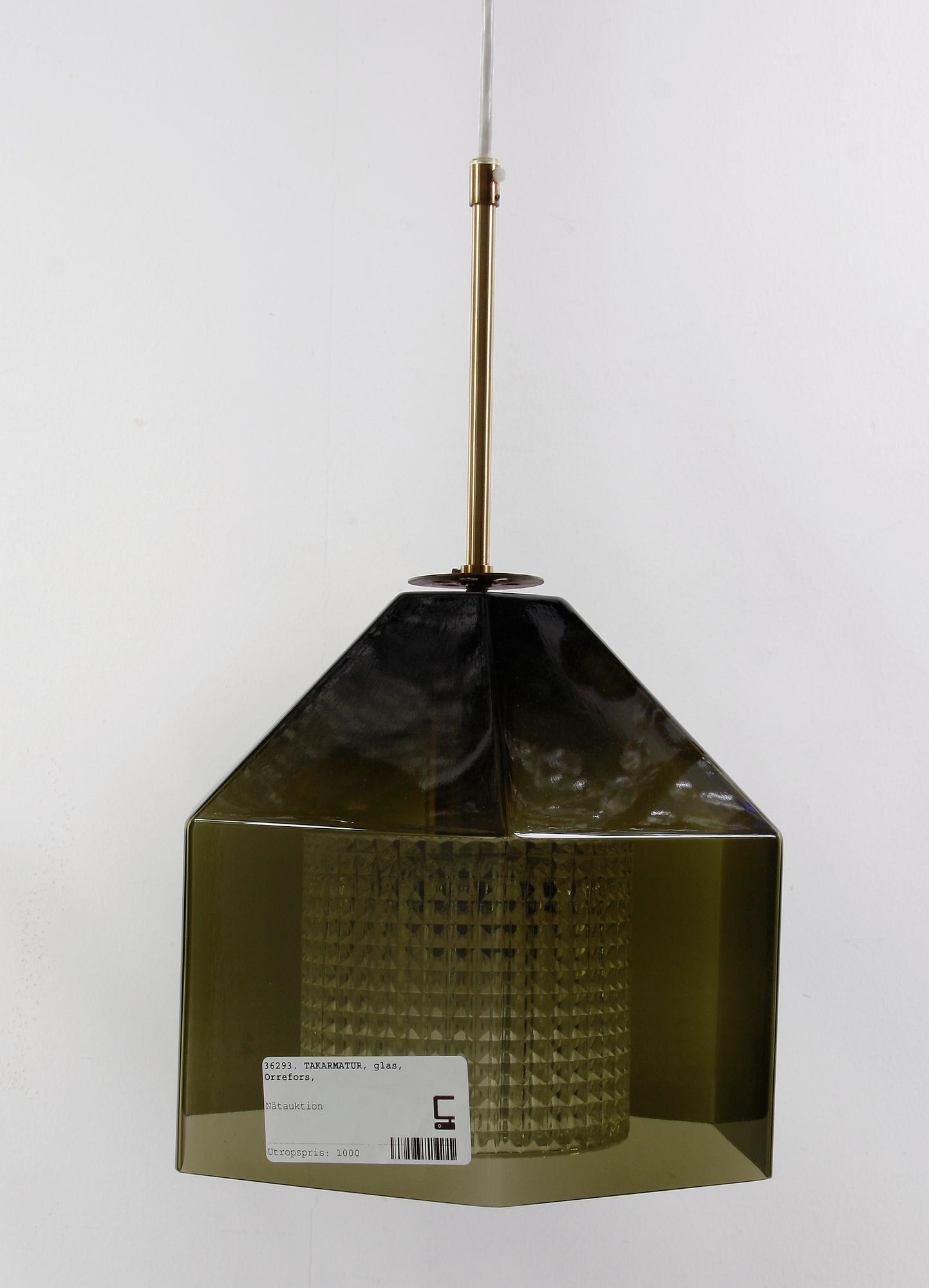 TAKARMATUR, glas, Orrefors. H 44.