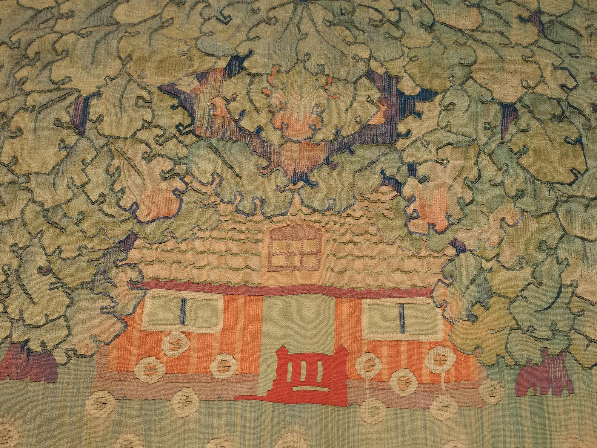Sigrid Hjertén, a tapestry, tapestry weave, approximately 245 x 125 cm, signed AA SH 1907 HV.