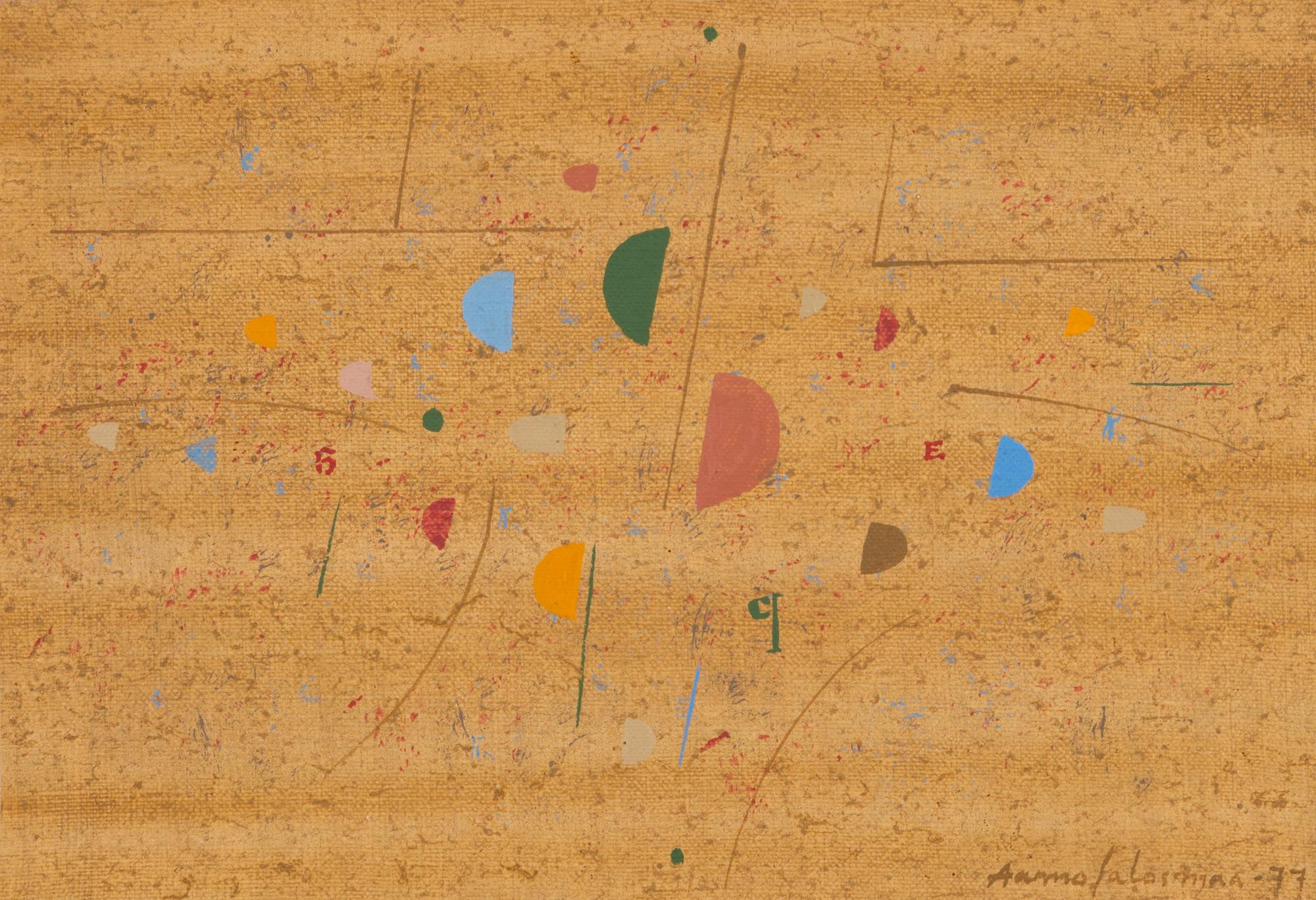 Aarno Salosmaa, oil on canvas, signed and dated -77.