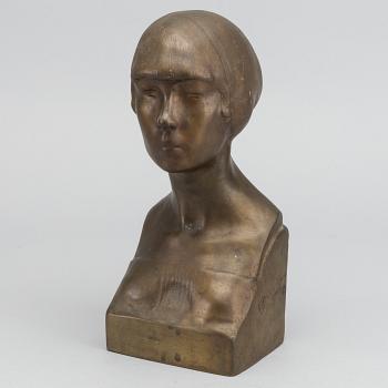 ANDERS OLSON, sculpture signed and dated 1915.