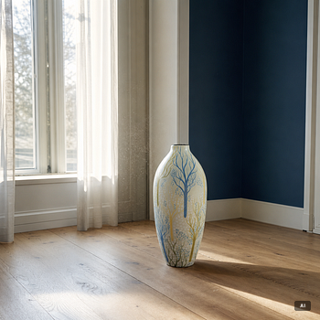 Maud Fredin-Fredholm, a 'Vår' floor vase, Bo Fajans, 1946-1949.